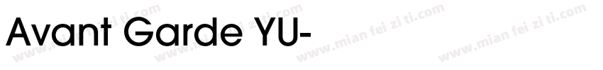 Avant Garde YU字体转换